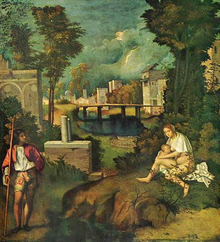 Giorgione DAS GEWITTER 1505